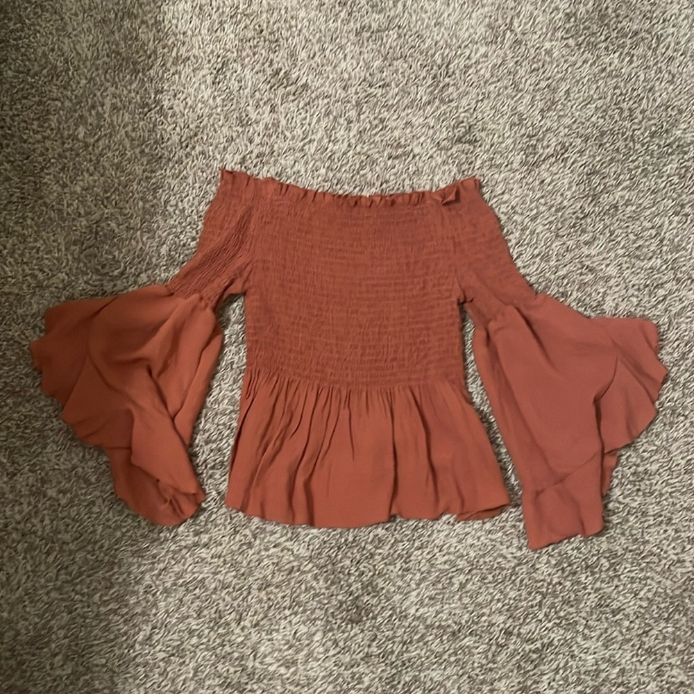 Dark orange blouse